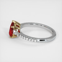 1.27 Ct. Ruby Ring, 14K Yellow & White 4