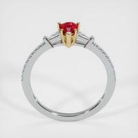 0.45 Ct. Ruby Ring, 14K Yellow & White 3