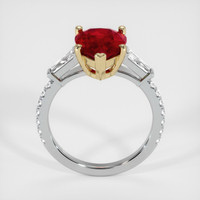 Ruby Ring 3.19 Ct. 14K Yellow White Preview