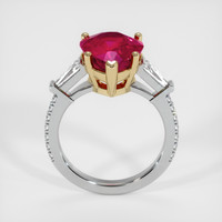 5.92 Ct. Ruby Ring, 14K Yellow & White 3