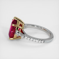 5.92 Ct. Ruby Ring, 14K Yellow & White 4