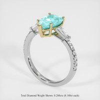 1.83 Ct. Gemstone Ring, 18K Yellow & White 2