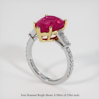 4.60 Ct. Gemstone Ring, 18K Yellow & White 2