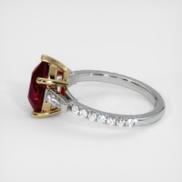 3.01 Ct. Ruby Ring, 18K Yellow & White 4