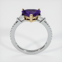 2.05 Ct. Purple Sapphire Ring, 18K Yellow & White 3