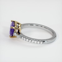 2.05 Ct. Purple Sapphire Ring, 18K Yellow & White 4