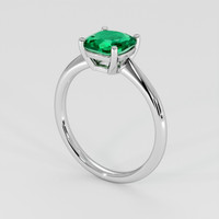 1.09 Ct. Emerald Ring, Platinum 950 2