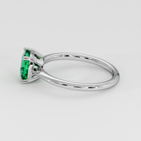1.09 Ct. Emerald Ring, Platinum 950 4