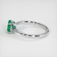 0.58 Ct. Emerald Ring, Platinum 950 4