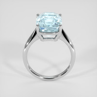 7.08 Ct. Blue Aquamarine Ring, Platinum 950 3