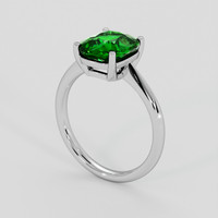 3.01 Ct. Tsavorite Garnet Ring, Platinum 950 2