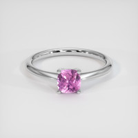 0.88 Ct. Pink Sapphire Ring, Platinum 950 1