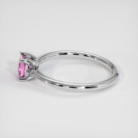 0.88 Ct. Pink Sapphire Ring, Platinum 950 4