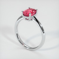 2.10 Ct. Sapphire Ring, Platinum 950 2