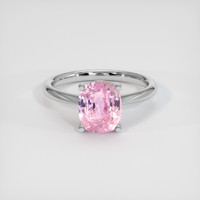 3.04 Ct. Pink Sapphire Ring, Platinum 950 1