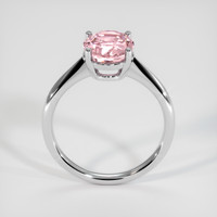 3.37 Ct. Padparadscha Sapphire Ring, Platinum 950 3