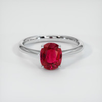 1.62 Ct. Ruby Ring, Platinum 950 1