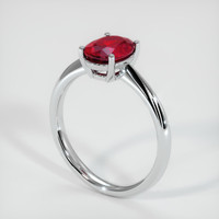 1.62 Ct. Ruby Ring, Platinum 950 2