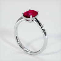 1.19 Ct. Ruby Ring, Platinum 950 2