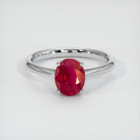 1.21 Ct. Ruby Ring, Platinum 950 1