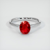 1.48 Ct. Ruby Ring, Platinum 950 1