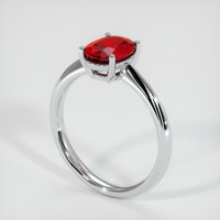 1.48 Ct. Ruby Ring, Platinum 950 2