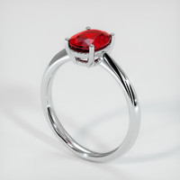 1.29 Ct. Ruby Ring, Platinum 950 2