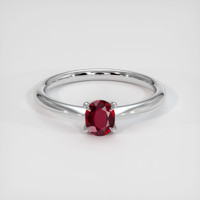 0.53 Ct. Ruby Ring, Platinum 950 1