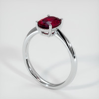 2.02 Ct. Ruby Ring, Platinum 950 2