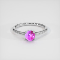 1.40 Ct. Pink Sapphire Ring, Platinum 950 1