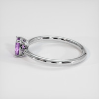 0.71 Ct. Pinkish Purple Sapphire Ring, Platinum 950 4
