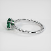 2.00 Ct. Bluish Green Sapphire Ring, Platinum 950 4