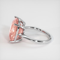 12.48 Ct. Padparadscha Sapphire Ring, Platinum 950 4