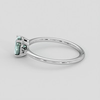 1.63 Ct. Bluish Green Sapphire Ring, Platinum 950 4
