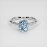 1.78 Ct. Sapphire Ring, Platinum 950 1