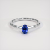 0.70 Ct. Blue Sapphire Ring, Platinum 950 1