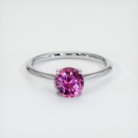 2.07 Ct. Purplish Pink Sapphire Ring, Platinum 950 1