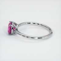 2.07 Ct. Purplish Pink Sapphire Ring, Platinum 950 4