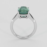 4.50 Ct. Bluish Green Sapphire Ring, Platinum 950 3