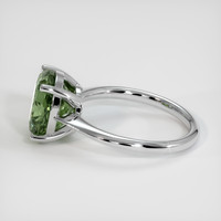 5.40 Ct. Bluish Green Sapphire Ring, Platinum 950 4