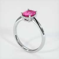 2.09 Ct. Pinkish Purple Sapphire Ring, Platinum 950 2
