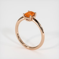 0.93 Ct. Gemstone Ring, 14K Rose Gold 2