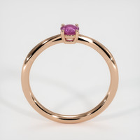 0.46 Ct. Purplish Pink Sapphire Ring, 14K Rose Gold 3