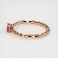 0.46 Ct. Purplish Pink Sapphire Ring, 14K Rose Gold 4
