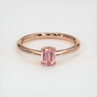 0.57 Ct. Sapphire Ring, 14K Rose Gold 1