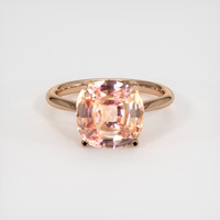 5.19 Ct. Padparadscha Sapphire Ring, 14K Rose Gold 1