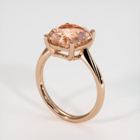 5.19 Ct. Padparadscha Sapphire Ring, 14K Rose Gold 2