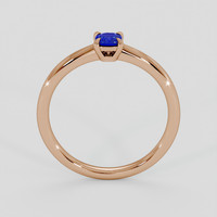 0.35 Ct. Blue Sapphire Ring, 14K Rose Gold 3