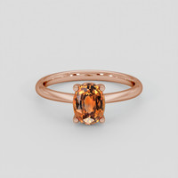 1.22 Ct. Bi Color / Parti Sapphire Ring, 14K Rose Gold 1