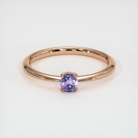 0.42 Ct. Sapphire Ring, 14K Rose Gold 1